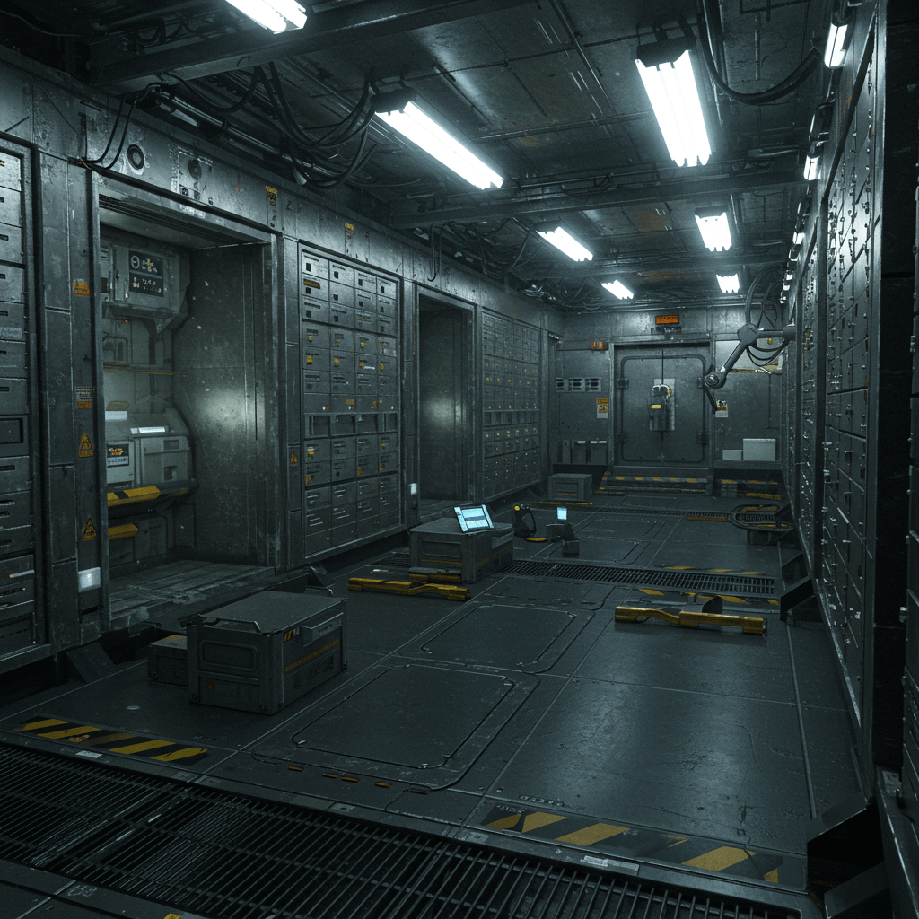 Cryogenic Seed Vault Deep within Arcology