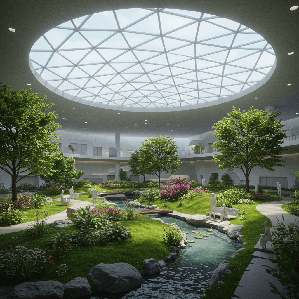 Simulated Natural Park Environment within Arcology