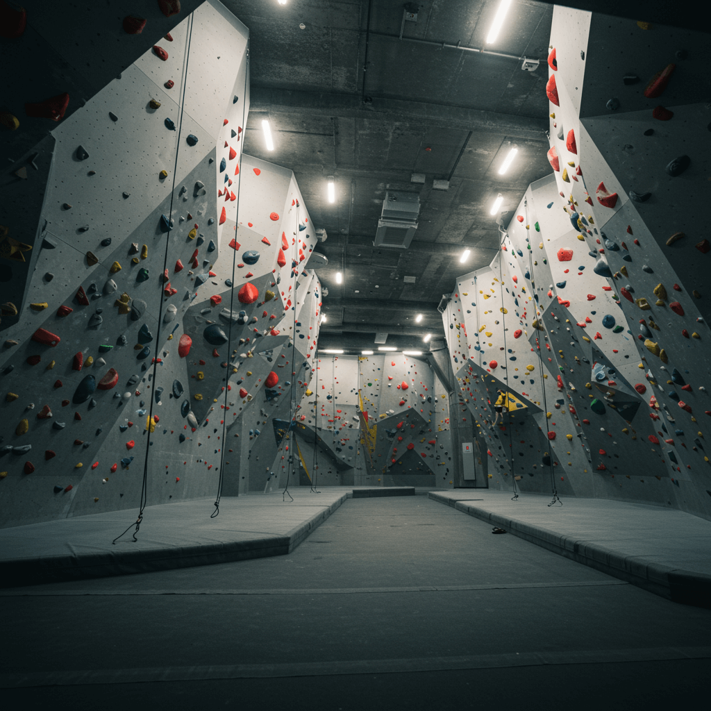 Subterranean Rock Climbing and Bouldering Gym