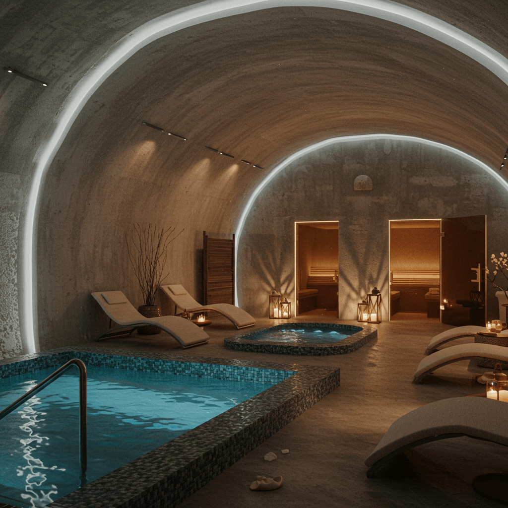 Luxurious Subterranean Relaxation Spa