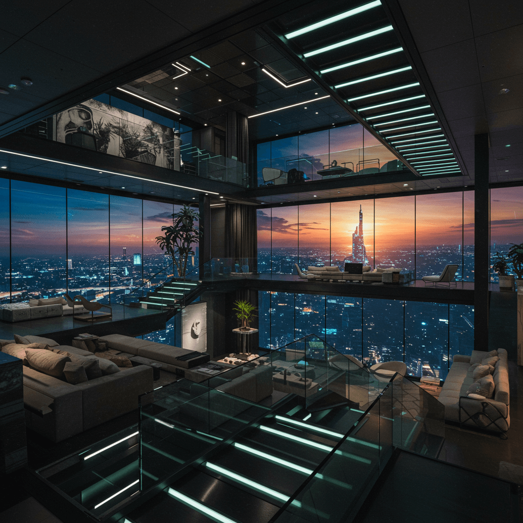 Ultra-Luxury Subterranean Legacy Penthouse Great Room